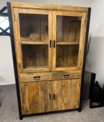 Duża witryna drewniany bufet 120cm seria Britt