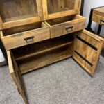 Duża witryna drewniany bufet 120cm seria Britt - obrazek 4