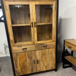 Duża witryna drewniany bufet 120cm seria Britt - obrazek 5