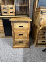 Stylowa loftowa szafka z szufladami 90cm wysokosci drewno mango