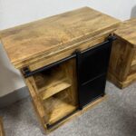 Komoda z przesuwnymi metalowymi drzwiami 75cm serii Loft - obrazek 3