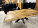 Prostokątny Loftowy stolik do salonu blat Live Edge - obrazek 3