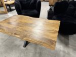 Prostokątny Loftowy stolik do salonu blat Live Edge - obrazek 4