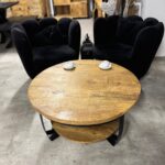 Okrągły stolik do salonu z podwójnym blatem Double Round - obrazek 10