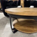 Okrągły stolik do salonu z podwójnym blatem Double Round - obrazek 8