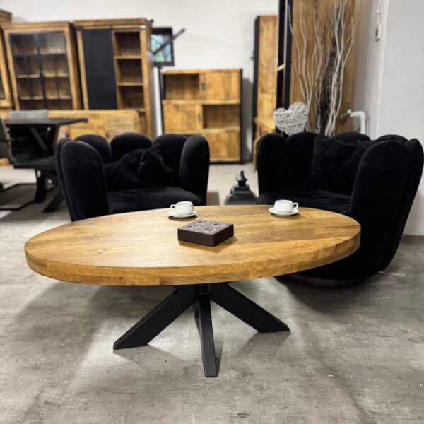 Owalny stolik do salonu Matrix