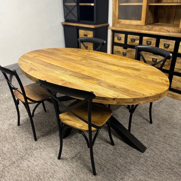 Loftowy stół owalny 180x100cm Matrix