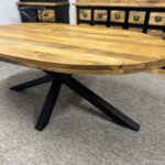 Loftowy stół owalny 180x100cm Matrix - obrazek 3