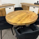 Loftowy owalny stół 120x100cm Matrix - obrazek 9