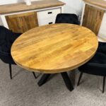 Loftowy owalny stół 120x100cm Matrix