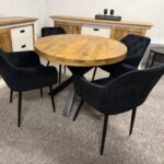 Loftowy owalny stół 120x100cm Matrix - obrazek 6