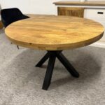 Loftowy owalny stół 120x100cm Matrix - obrazek 2