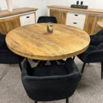 Loftowy Okrągły stół do jadalni 120cm - obrazek 7