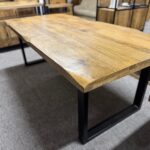 Piękny drewniany stół mango blat Live Edge 200cm - obrazek 7