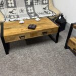 Stolik kawowy Britt 120cm z dwiema szufladami - obrazek 6