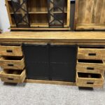 Duża komoda 200cm z przesuwnymi metalowymi drzwiami seria Loft - obrazek 3