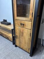 Witryna szklana słupek 60cm seria Britt drewno mango - obrazek 7