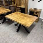 Loftowy stół do jadalni mango blat 140cm Matrix - obrazek 5