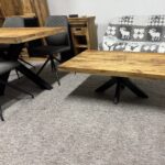 Loftowy stół do jadalni mango blat 140cm Matrix - obrazek 4