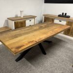 Loftowy stół do jadalni mango blat 240cm Matrix - obrazek 4