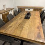 Loftowy stół do jadalni mango blat 240cm Matrix