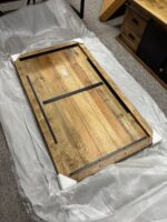 Drewniany loftowy stół do jadalni mango blat 180cm nogi X - obrazek 8