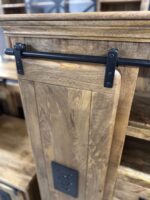 Komoda z drewna mango z przesuwnymi drzwiami seria Works 90cm - obrazek 7