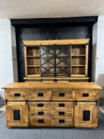 Duża drewniana komoda z przesuwnymi drzwiami seria Works aż 200cm - obrazek 5