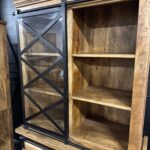 Piękny drewniany bufet witryna z serii Works 100cm - obrazek 9