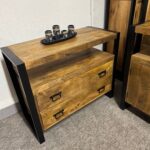 Duża elegancka drewniana szafka komoda aż 100cm seria Britt - obrazek 8