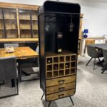 Industrialna winiarka barek na alkohol 56cm Industrial Loft - obrazek 9