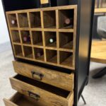 Industrialna winiarka barek na alkohol 56cm Industrial Loft - obrazek 4