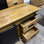 Szafka rtv pod tv drewno mango 140cm seria Loft - obrazek 7