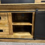 Szafka rtv pod tv drewno mango 140cm seria Loft - obrazek 5