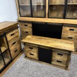 Szafka rtv pod tv drewno mango 140cm seria Loft - obrazek 2