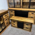 Szafka rtv pod tv drewno mango 140cm seria Loft - obrazek 4