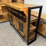 Unikatowy drewniany bar 145cm seria Britt mango - obrazek 5