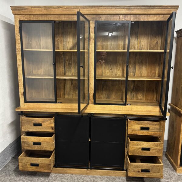 Duży masywny drewniany kredens bufet 200cm seria Loft