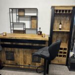 Unikatowy drewniany bar 145cm seria Britt mango - obrazek 3