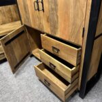 Duża drewniana komoda mango 120x160 seria Britt - obrazek 4