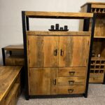 Duża drewniana komoda mango 120x160 seria Britt - obrazek 7