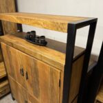 Duża drewniana komoda mango 120x160 seria Britt - obrazek 3