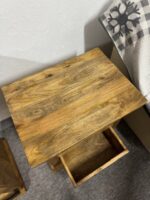 Stylowa loftowa szafka z szufladami drewno mango - obrazek 5