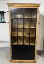 Okazała drewniana witryna biblioteczka 100cm seria Loft