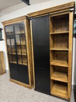 Okazała drewniana witryna biblioteczka 100cm seria Loft - obrazek 2