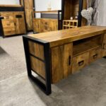 Drewniana komoda mango rtv szafka pod tv 140cm seria Britt - obrazek 3