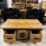 Dwustronny stolik kawowy z przesuwnymi drzwiami 110cm seria Works - obrazek 7