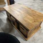 Dwustronny stolik kawowy z przesuwnymi drzwiami 110cm seria Works - obrazek 9