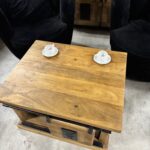 Dwustronny stolik kawowy z przesuwnymi drzwiami 110cm seria Works - obrazek 10