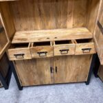 Duży drewniany kredens szafa 120cm seria Britt - obrazek 5